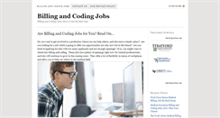 Desktop Screenshot of billingandcodingjobs.net